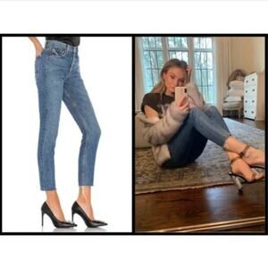 NWT GRLFRND Women's The Karolina High Rise Raw Hem Skinny Jean in Clickbait 26